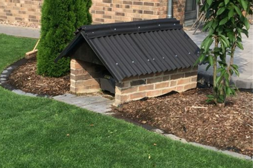 garage voor robotmaaier