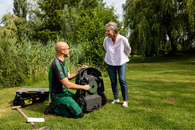 robotmaaier laten installeren door specialisten