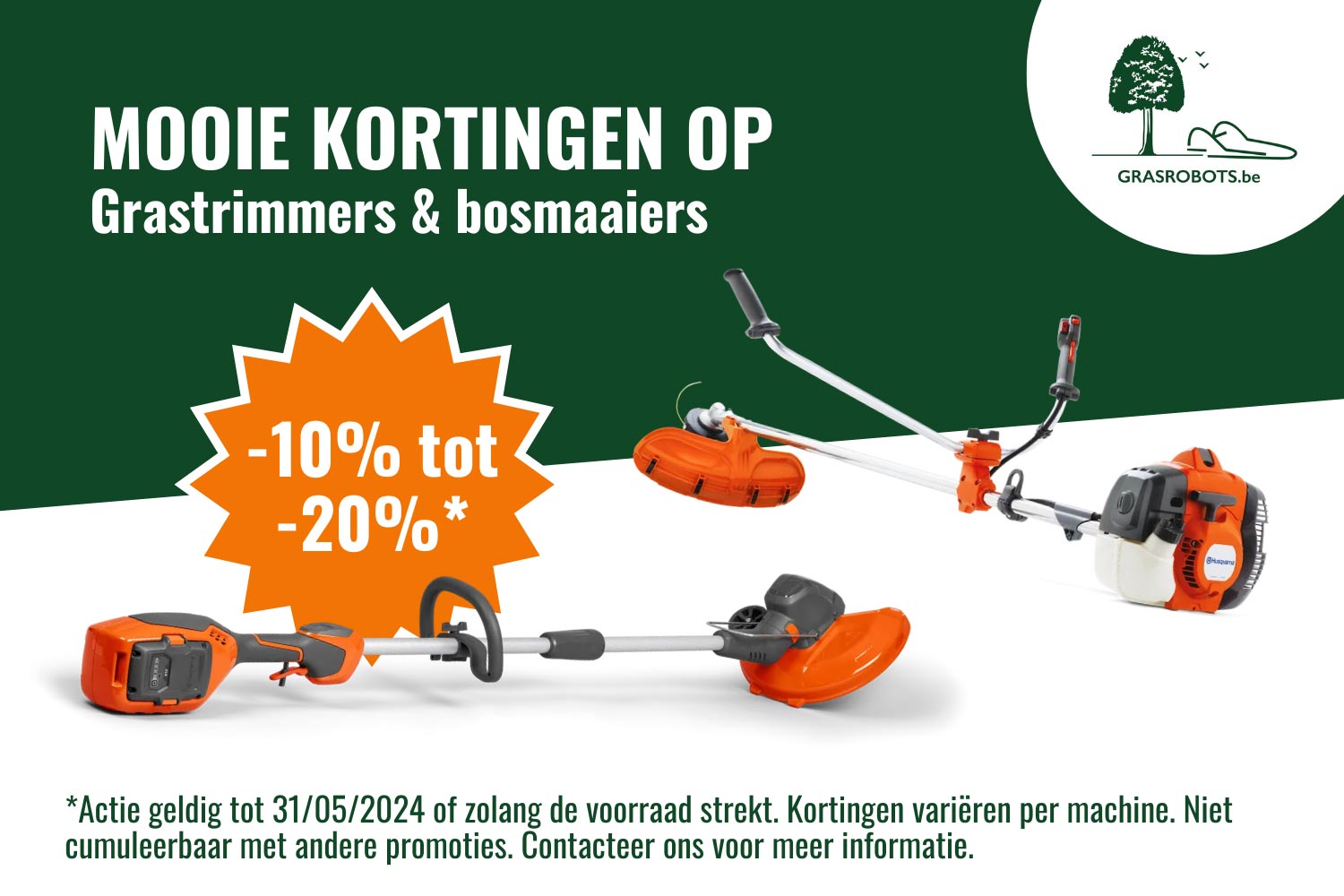 actie tuinmachines waregem