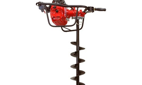 Maruyama Grondboor Tweetaktmotor met 3 boren