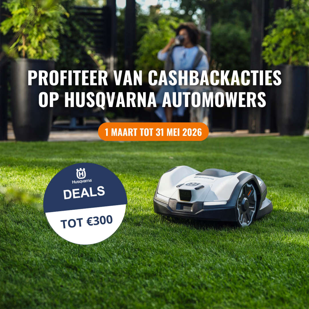 husqvarna cashbackacties voorjaar 2026